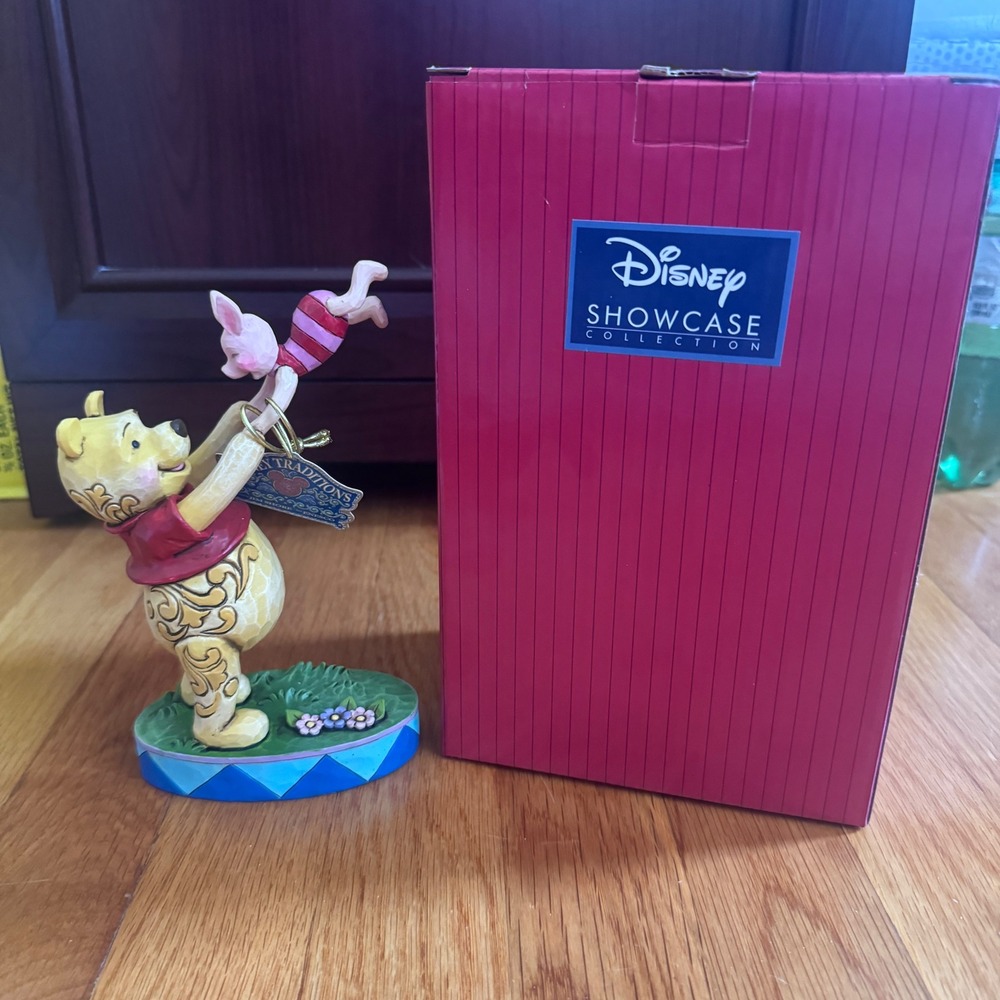 Jim Shore Winnie the Pooh & Piglet Disney Traditions Figurine w Box